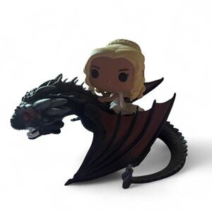 Daenerys targaryen funko pop with dragon